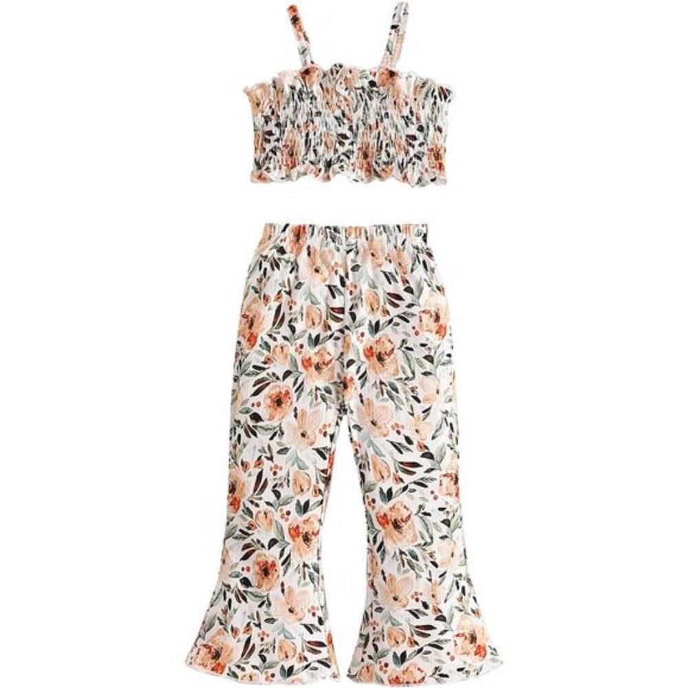 Toddler Spring Summer Clothes Sleeveless Floral Tank Top for kids